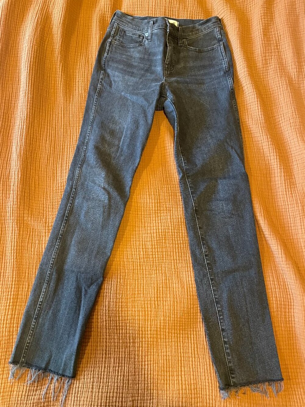 Madewell Mid-Rise Stovepipe Washed Black 25